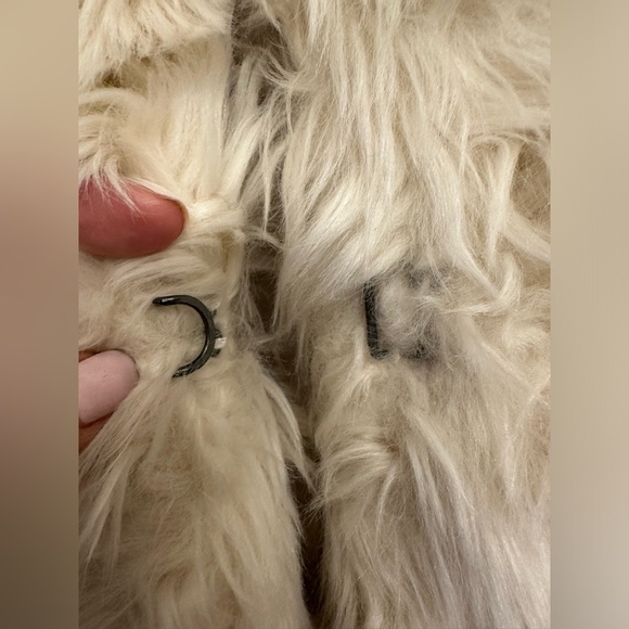 Vince Faux Shearling Fur Coat Jacket - Picture 9 of 12